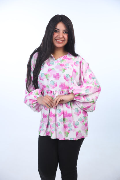 Oversize printed blouse 1155