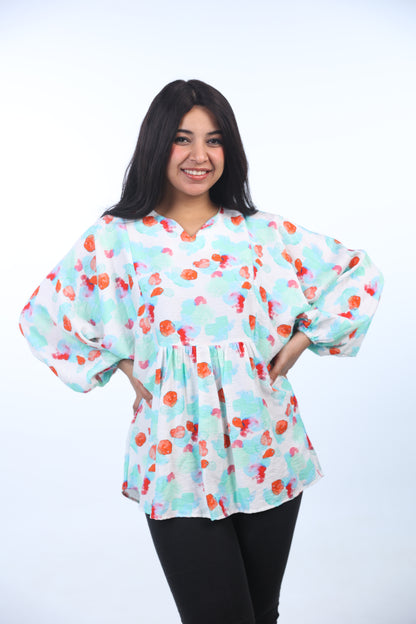 Oversize printed blouse 1155