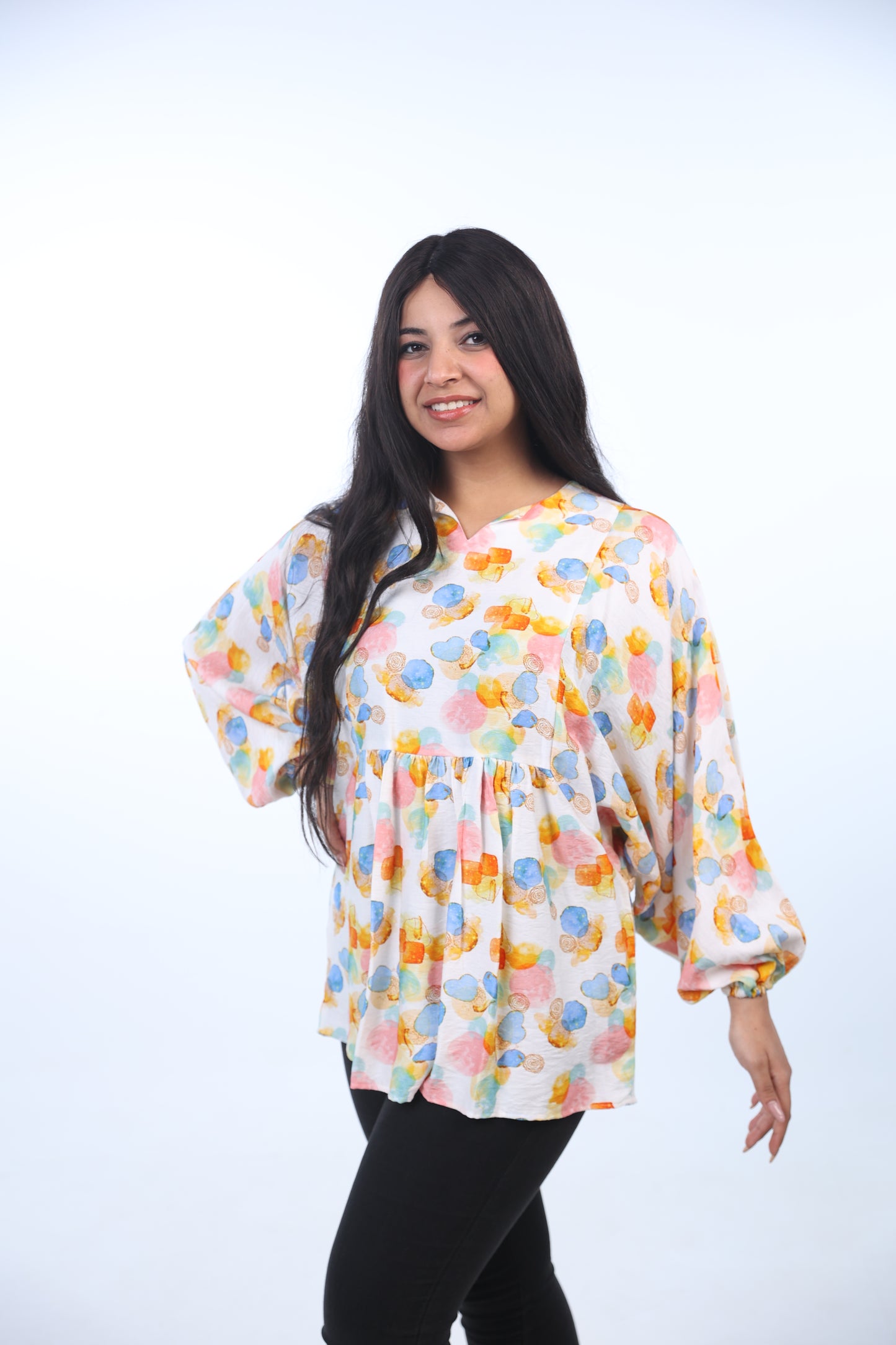 Oversize printed blouse 1155