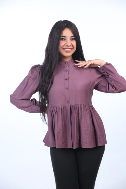 basic blouse with puff sleeve	1098