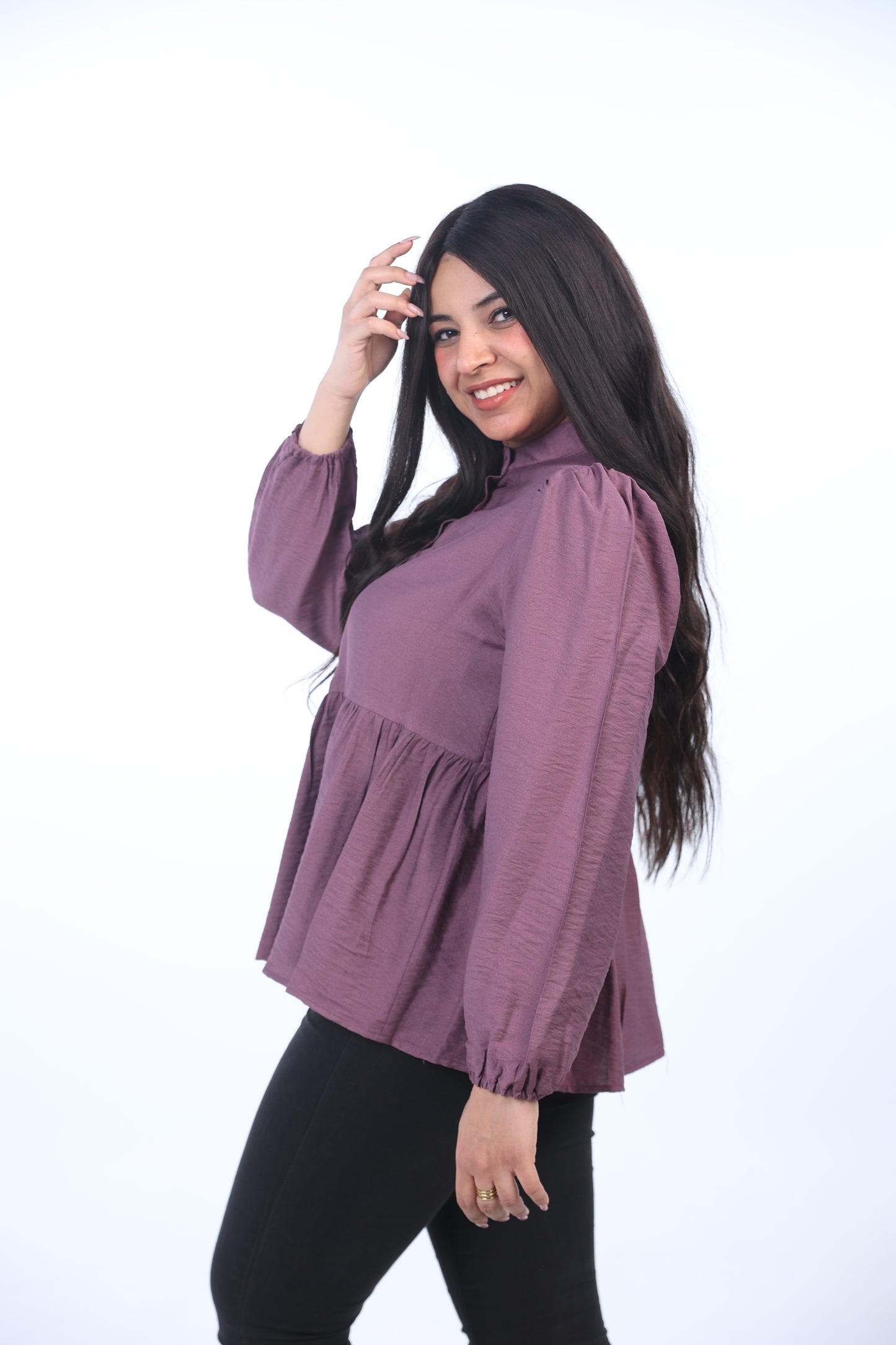 basic blouse with puff sleeve	1098