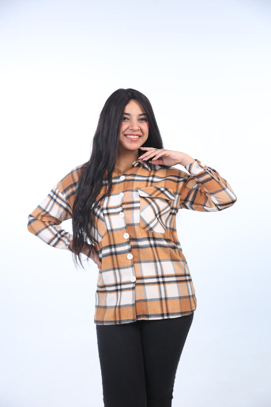 Oversize Checkered Shirt 1002